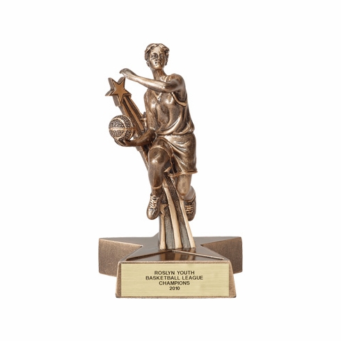 BASKETBALL FEMALE RESIN  TROPHY - NO PLATE