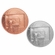 2-Inch in Diameter Round Stamped Metal Basketball Insert in Multiple Colors