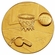 2-Inch in Diameter Round Stamped Metal Basketball Themed Insert in Multiple Colors