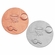 2-Inch in Diameter Round Stamped Metal Basketball Themed Insert in Multiple Colors