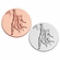2-Inch in Diameter Round Metal Male Basketball Stamped Insert in Multiple Colors