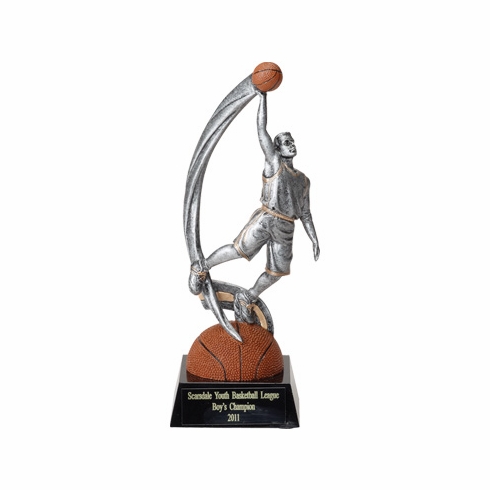 BASKETBALL MALE FIGURE TROPHY - NO PLATE
