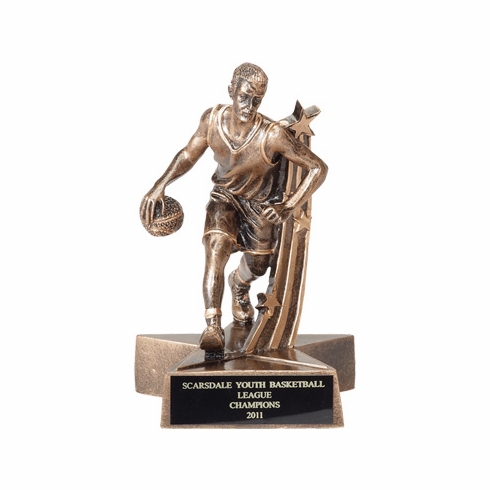 BASKETBALL MALE RESIN TROPHY - NO PLATE