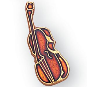 BASS & CELLO PIN ENAMELED GOLD