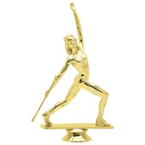 6 INCH GOLD PLASTIC BATON TWIRLER TROPHY FIGURE