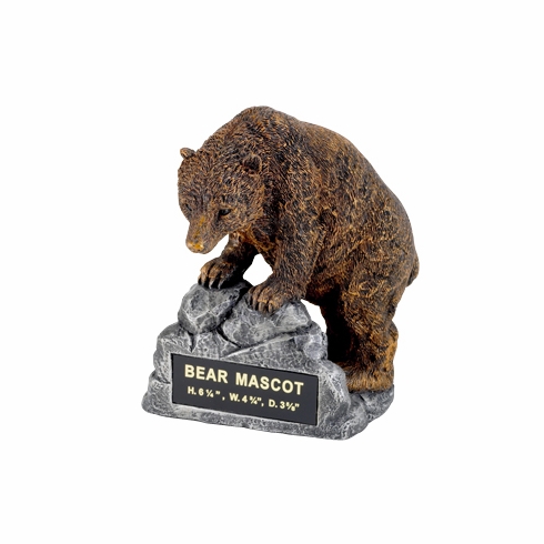 BEAR MASCOT TROPHY WITHOUT PLATE