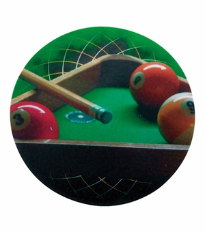 2 Inch in Diameter Round Billiards Mylar Insert