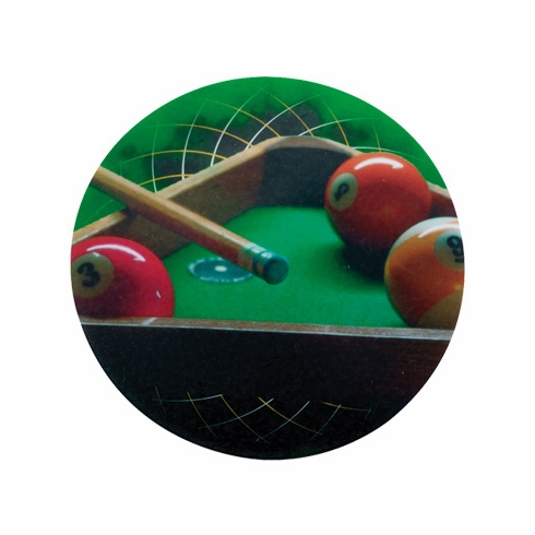 2 Inch in Diameter Round Billiards Mylar Insert