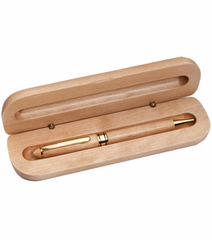 BIRCH WOOD PEN AND BOX FOR LASER ENGRAVING