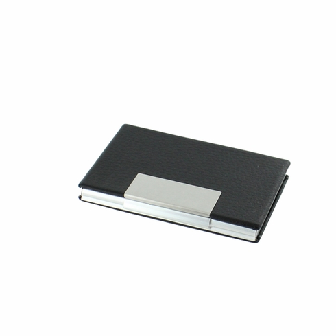 BLACK AND SILVER CARD CASE