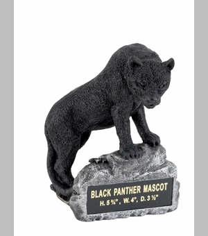 BLACK PANTHER MASCOT TROPHY WITHOUT PLATE