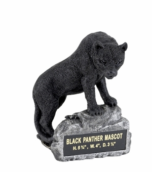 BLACK PANTHER MASCOT TROPHY WITHOUT PLATE