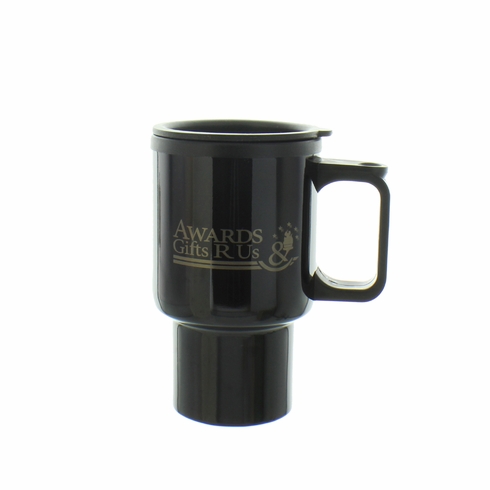 BLACK TRAVEL MUG 16OZ