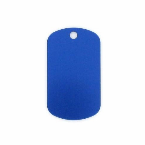 BLUE ALUMINUM DOG TAG