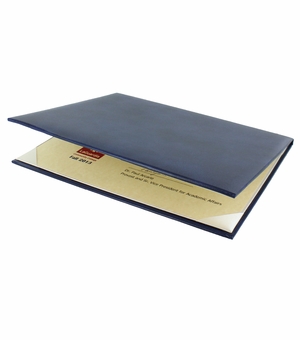 BLUE CERTIFICATE HOLDER