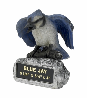 BLUE JAY MASCOT TROPHY