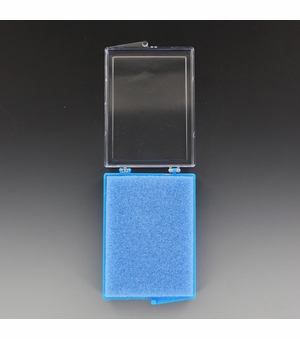 BLUE PLASTIC PRESENTATION BOX