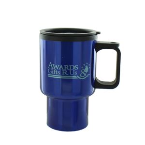 BLUE TRAVEL MUG 16OZ