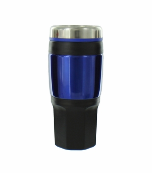 BLUE TRAVEL MUG SCREW ON TOP 16OZ