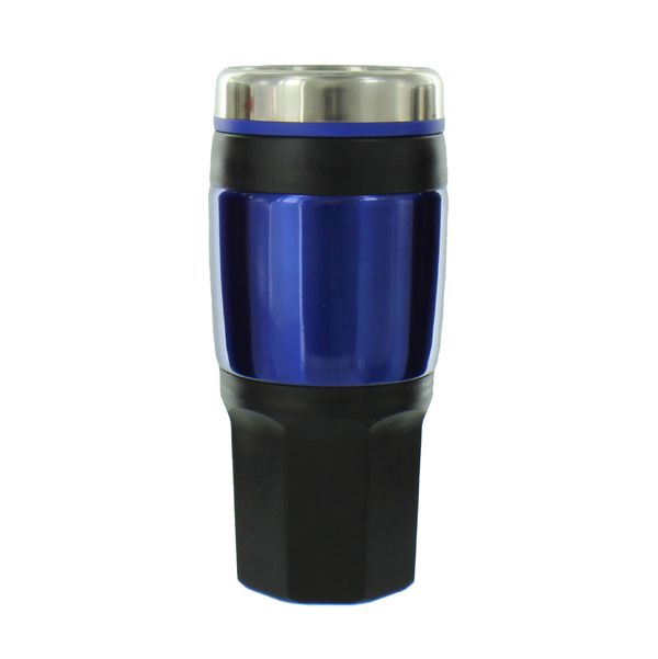BLUE TRAVEL MUG SCREW ON TOP 16OZ