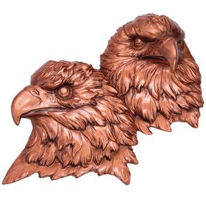 BRONZE DOUBLE EAGLE HEAD MOUNT, 5X4