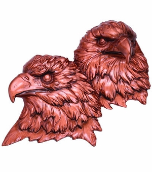 BRONZE DOUBLE EAGLE HEAD MOUNT, 5X4