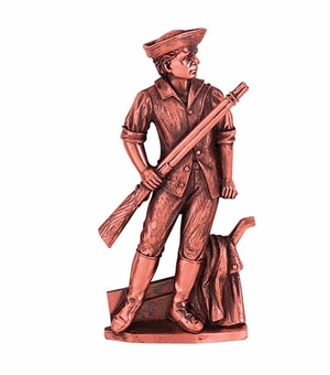 BRONZE MINUTEMAN PLAQUE MOUNT, 6