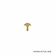 CADUCEUS GOLD PLATED PIN 5/8