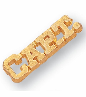 CAPTAIN CHENILLE PIN GOLD