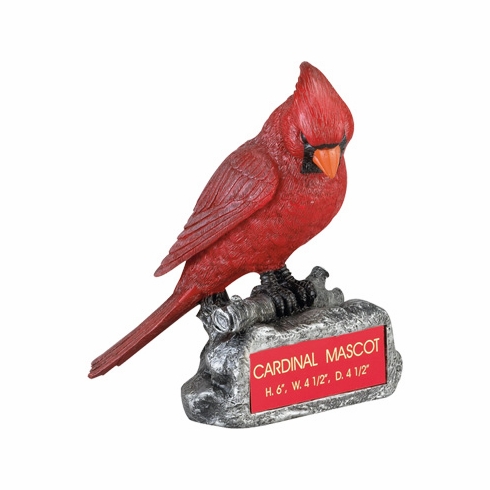 CARDINAL MASCOT TROPHY