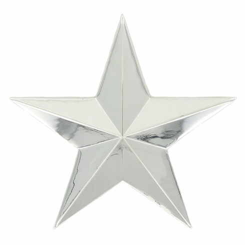 CAST 3D GOLD STAR PLAQUE MOUNT, 3-1/4 INCHES