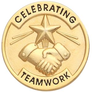 CELEBRATING TEAMWORK PIN