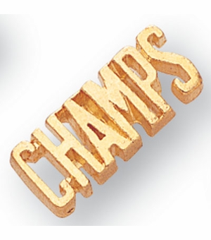 CHAMPS CHENILLE PIN GOLD