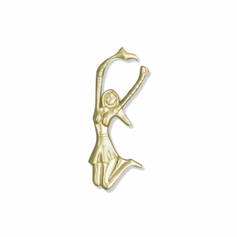 CHEERLEADER CHENILLE PIN GOLD