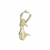 CHEERLEADER CHENILLE PIN GOLD