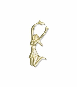 CHEERLEADER CHENILLE PIN GOLD