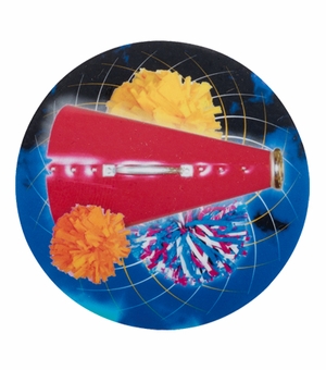 2 Inch in Diameter Round Cheerleading Mylar Insert