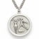 3/4 Inch Cheer Themed St. Christopher Sports Medal in Sterling Silver