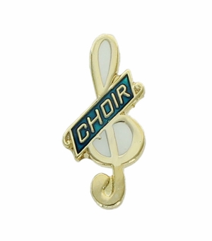 CHOIR PIN GREEN ENAMEL