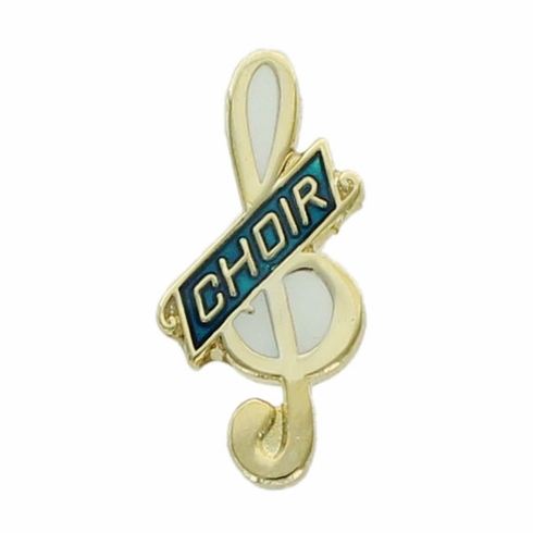CHOIR PIN GREEN ENAMEL