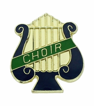 CHOIR PIN MUSIC LYRE