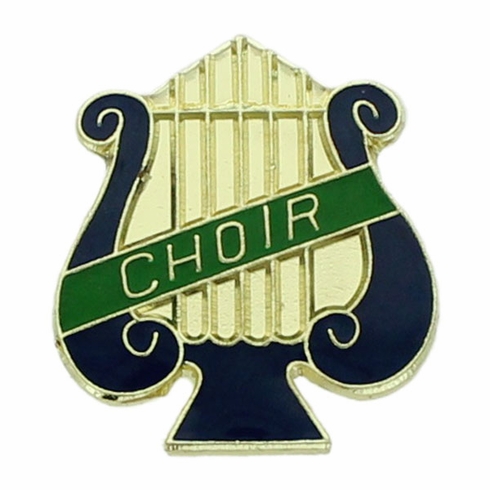 CHOIR PIN MUSIC LYRE