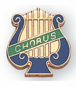 CHORUS PIN MUSIC LYRE
