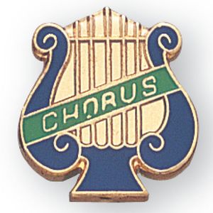 CHORUS PIN MUSIC LYRE