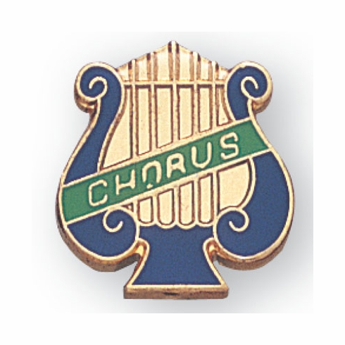 CHORUS PIN MUSIC LYRE