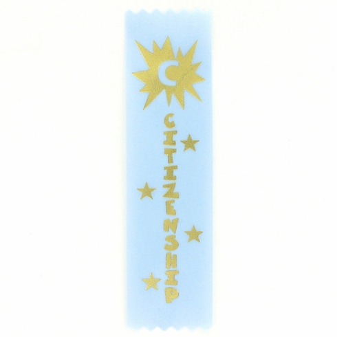 CITIZENSHIP 1-5/8 X 6 LIGHT BLUE STOCK RIBBON