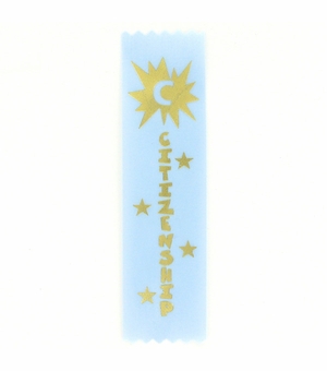 CITIZENSHIP 1-5/8 X 6 LIGHT BLUE STOCK RIBBON