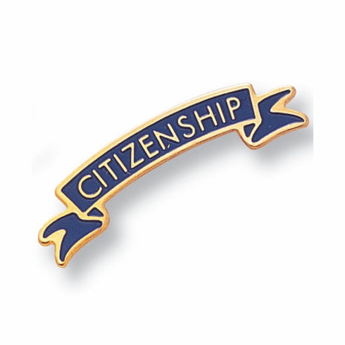 CITIZENSHIP PIN ENAMELED