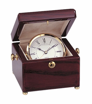 CLOCK IN ROSEWOOD BOX