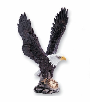 COLORED RESIN EAGLE, 12-1/2 INCH